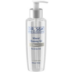 Dr.Sea Очищающий минеральный гель для лица и глаз с витамином Е Mineral Cleansing Gel – Face & Eye Area – Vitamin E, 210 мл - фото