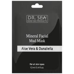 Dr.Sea Минеральная грязевая маска для лица с алоэ вера и дуналиеллой, 12 мл - фото