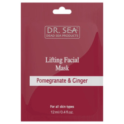 Dr.Sea Лифтинг-маска для лица с гранатом и имбирем Lifting facial mask Pomegranate & Ginger, 12 мл - фото
