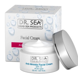 Dr.Sea Крем для лица против морщин SPF 15 Anti Wrinkle Facial Cream, 50 мл - фото